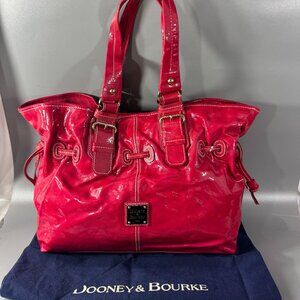Vintage DOONEY & BOURKE True Red Leather Hand Bag